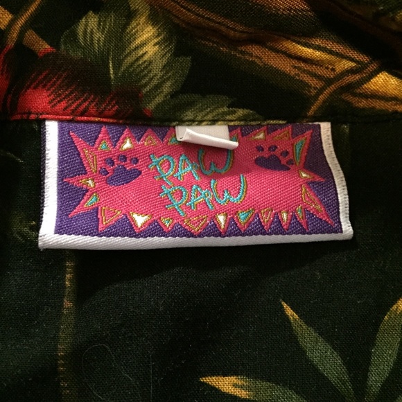 Paw paw Large Hawaiian Shirt Men’s - Picture 4 of 7